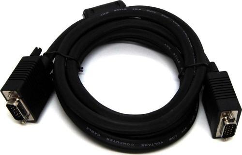 VGA Monitör Kablosu, DSUB 15 erkek &lt;-&gt; DSUB 15 erkek, 1.80 metre, 2x ferrite filtreli, 1.