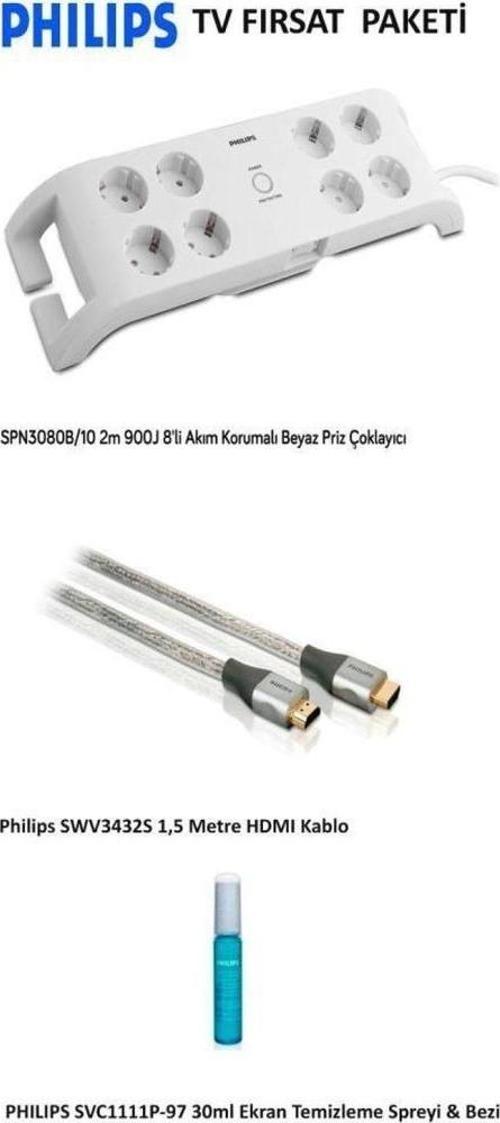 803211 Tv Set 3İn1 (Akım Korumalı Priz Hdmi Kablo Ekran Temizleyici)