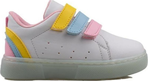 Pembe Rainbow Unisex Çocuk Işıklı Sneaker