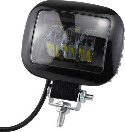 Dikdörtgen Off Road Spot Sis Lambası 3 Led Siyah Çerçeveli