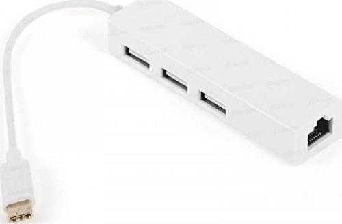 Usb3.1 Type-C - 3Xusb2.0 Hub+ 10/100 Ethernet Dönüştürücü