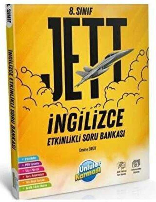 8. Sınıf İngilizce JETT Etkinlikli Soru Bankası Ünlüler Karması