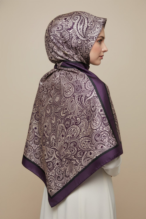 Zarif, Yaprak Desenli Soft Şal 70 x180