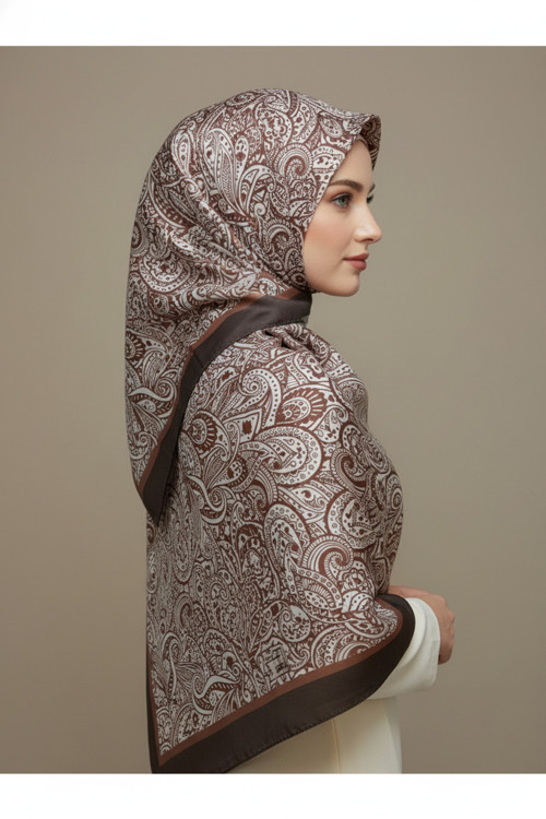 Zarif, Yaprak Desenli Soft Şal 70 x180
