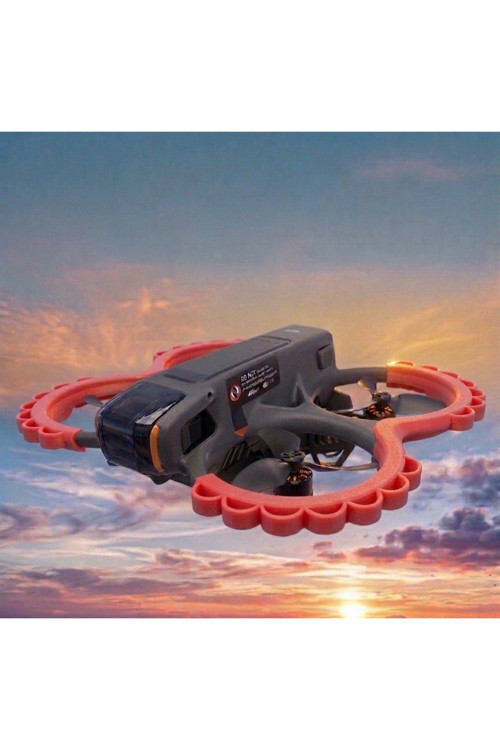 DJI Avata 2 Yumuşak Gövde Koruyucu - Darbe Emici Özel Tasarım - Kırmızı