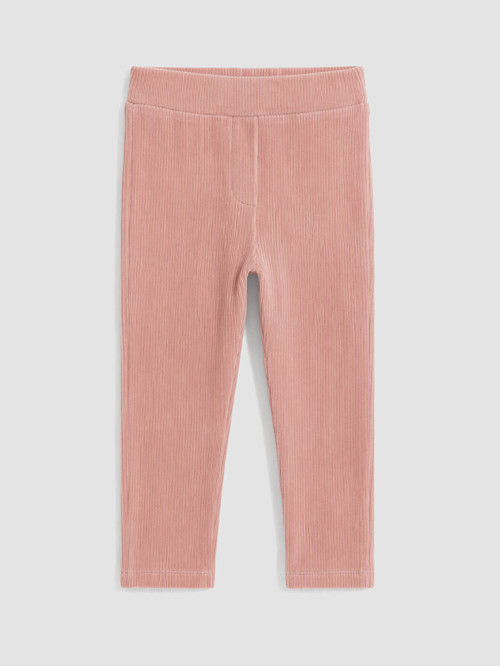 LCW Kids Pembe Beli Lastikli Fitilli Kız Çocuk Tayt