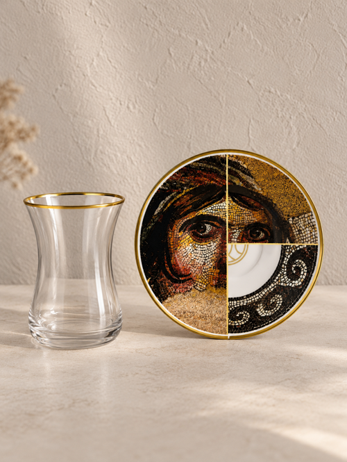 12 Parça 6 Kişilik Zeugma Çay Seti
