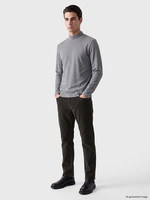 LCWAIKIKI Classic Haki Regular Fit Kadife Erkek Chino Pantolon