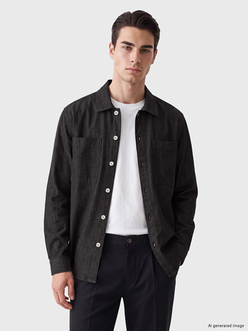LC WAIKIKI Kahverengi Relax Fit Erkek Jean Gömlek