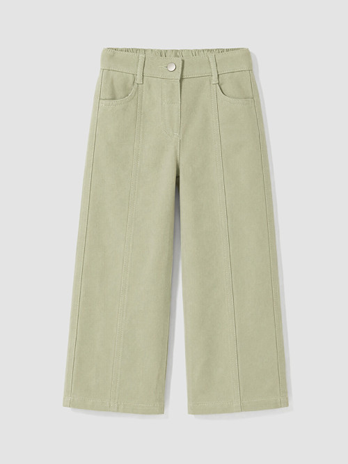 LCW Kids Yeşil Kız Çocuk Gabardin Pantolon