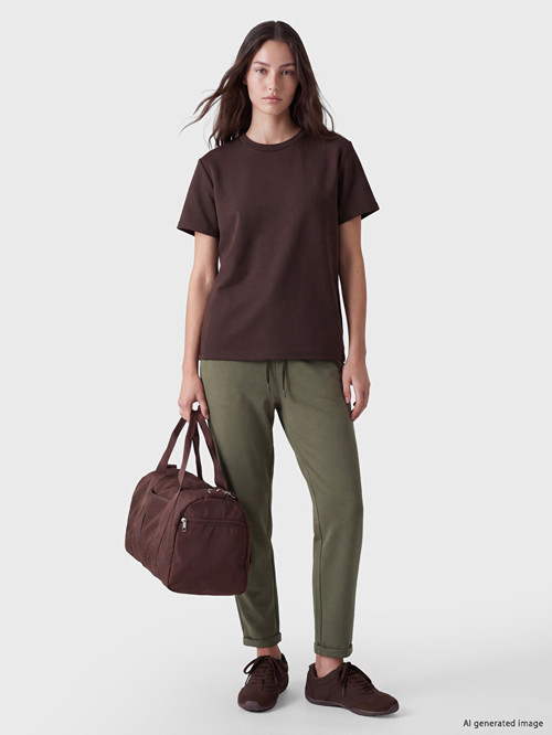 LCW Modest Yeşil Soft Touch Kadın Eşofman Altı