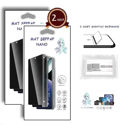 Xiaomi 18 PRO Uyumlu NANO Ekran Koruyucu 2 Adet Ultra İNCE Esnek MAT HAYALET