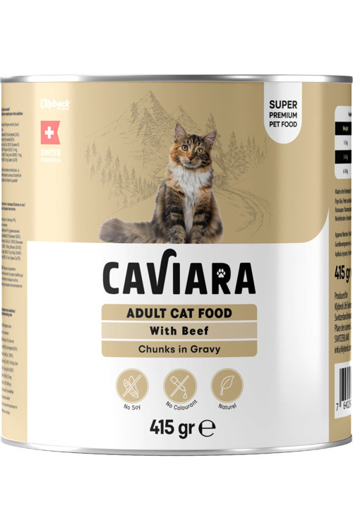 Sos İçinde Et Parçacıklı Dana Etli Yetişkin Kedi Maması Konservesi 415 Gr