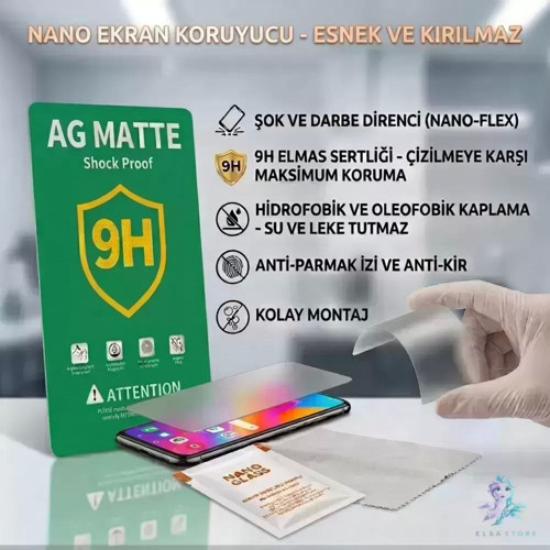 Xiaomi 18 PRO Uyumlu NANO Ekran Koruyucu 9H Ekstra Koruma 9H - MAT