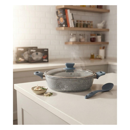 Granit 30 cm Basık Tencere