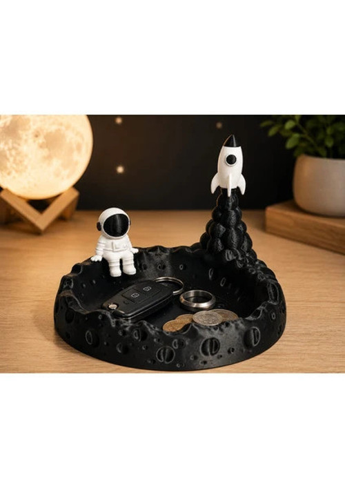 Astronot & Roket Dekoratif Masaüstü Tepsisi