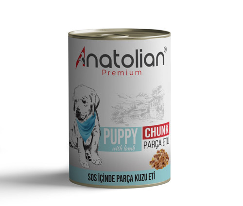 Kuzulu Parça Etli Yavru Köpek Konservesi 400 gr x 24 Adet