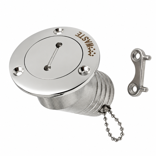 Krom Atık Su Dolum Ağzı 38 mm - Eğimli