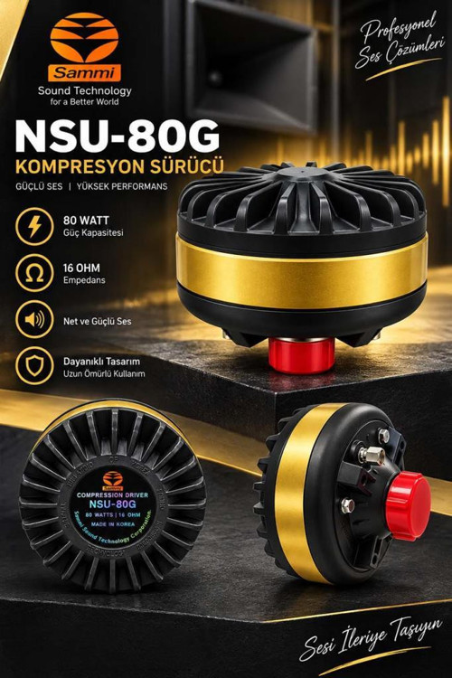 NSU-80 Cami Ünit Ezan Hoparlörü 80 Watt 16 Ohm