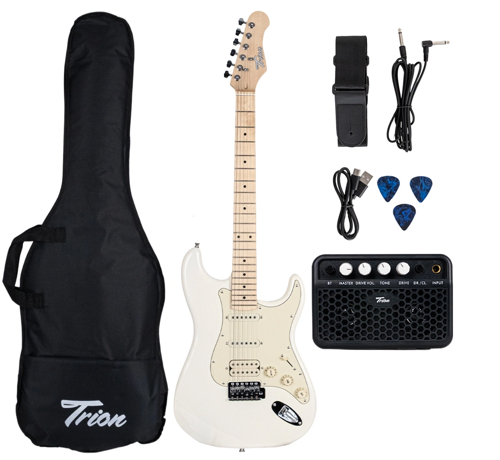 n TGP-112-WH Aksesuar ve Amfi Dahil Beyaz Elektro Gitar Seti