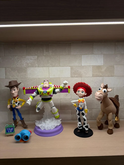 Toy Story Figür Seti Woody Buzz Lightyear Jessie Bullseye 4'lü Dekoratif Karakter Seti