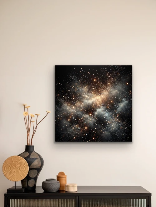 Uzay Boşluğu Kanvas Tablo 60x60cm