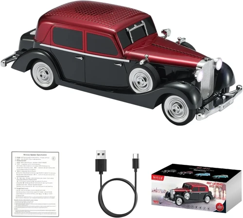 Retro Klasik Araba Bluetooth Hoparlör Kablosuz HD Ses FM Radyo YG-239 (5691)