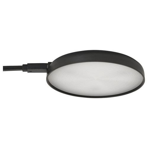 LED'li Spot Lamba, Siyah, 6x1 cm