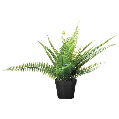 Yapay Bitki, Yeşil, 9 cm, Eğreltiotu, İç-Dış Mekan