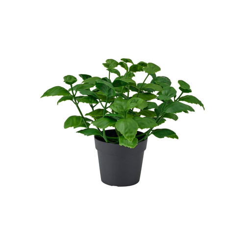 Yapay Bitki, Yeşil, 9 cm, Fesleğen, İç/Dış Mekan