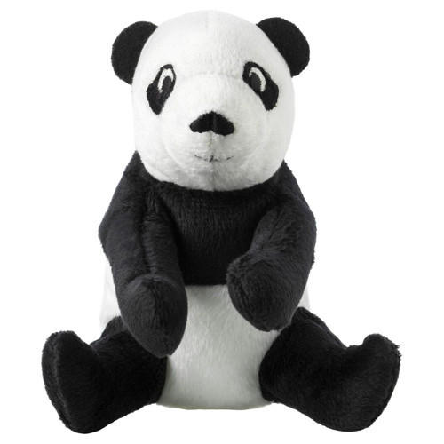 Yumuşak Oyuncak, Siyah-Beyaz, 11 cm, Panda