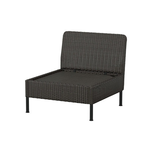 Tekli Bahçe Koltuğu, Koyu Gri, 80 cm, Mindersiz