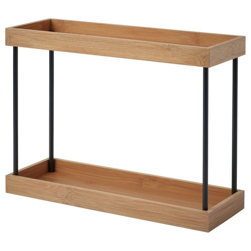 Tezgah Üstü Düzenleyici, Metal-Bambu, 38x13x28 cm