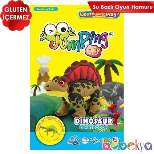 Jumping Clay Kendi Oyuncağını Kendin Yap Modelleme Oyun Hamuru Seti Dimetrodon