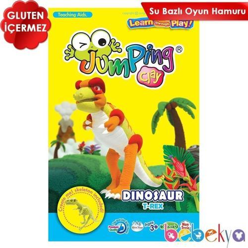 Jumping Clay Kendi Oyuncağını Kendin Yap Modelleme Oyun Hamuru Seti T-Rex