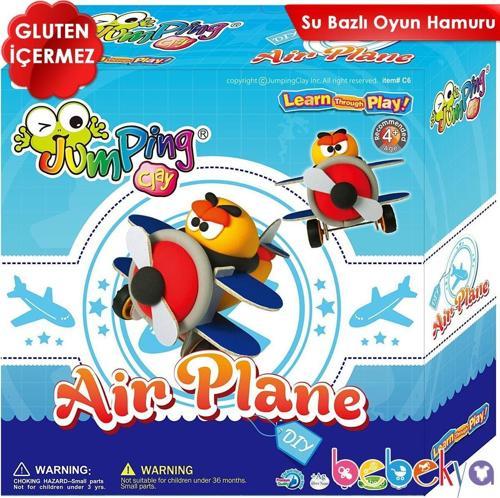 Jumping Clay Kendi Oyuncağını Kendin Yap Modelleme Oyun Hamuru Seti Uçak