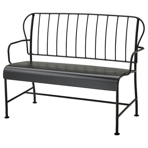 Bahçe Bankı, Gri, 115x56x87 cm, Mindersiz