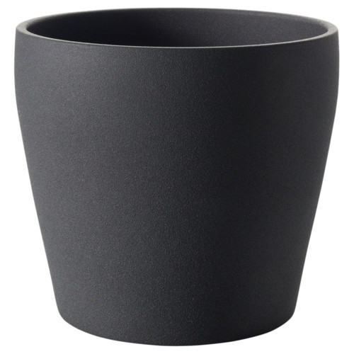 Toprak Saksı, Koyu Gri, 24 cm