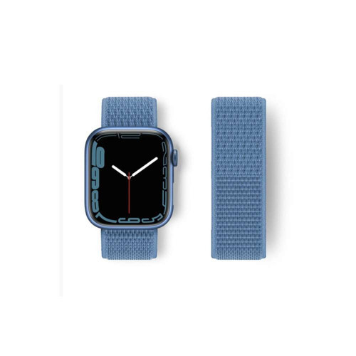 Watch 42mm Hasırlı Cırtcırtlı Kordon - Mavi