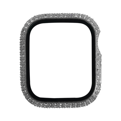 Apple Watch 7 45mm Watch Gard 24 Kenarları Taşlı Sert PC Koruyucu