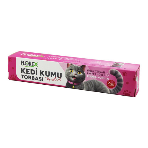 140 ADET KEDİ - EVCİL HAYVAN KUMU TORBASI PRATİK PUDRA KOKULU BÜZGÜLÜ - EXTRA GÜÇLÜ 82X50CM (5691)
