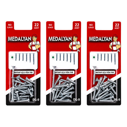 264 ADET 3.9X22 MATKAP UÇLU VİDA YHB 12X22PCS (5691)
