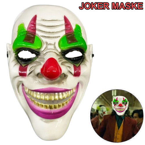 Delirten Gülüş Psikopat Palyaço Temalı Joker Maskesi (5691)