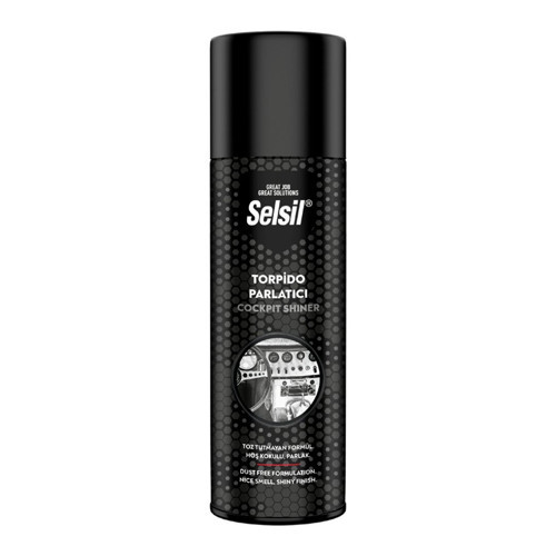 SELSİL OTO - ARAÇ TORPİDO PARLATICI SPREY 200ML HOŞ KOKULU - PARLAK - TOZ TUTMAYAN FORMÜL (5691)