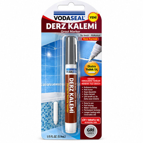 10 ADET GRİ DERZ KALEMİ SU BAZLI - KOKUSUZ YEDEK UÇ (5691)
