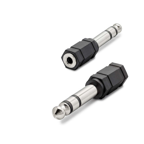 6.35 Mm To 3.5 Mm Stereo Jack Adaptör Siyah HDX1265