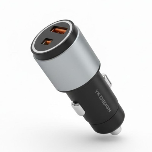 Araç İçi Çakmaklığa TakılanType-C ve USB Girişli 2 Portlu Hızlı Şarj Adaptörü (5691)