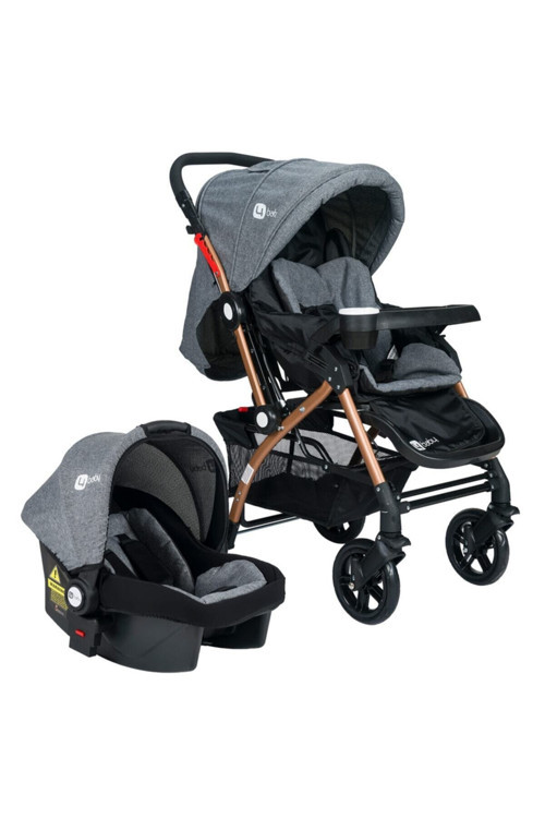4Baby Active Gold Travel Sistem Bebek Arabası Gri
