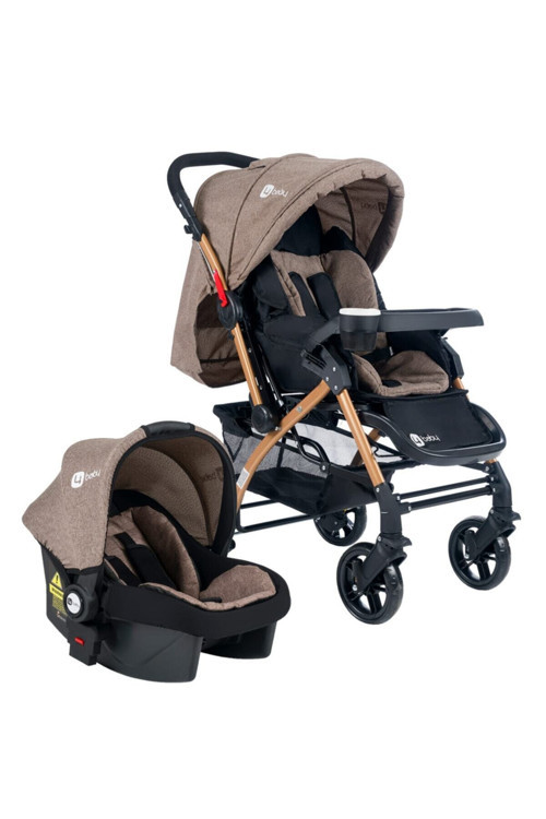4Baby Active Gold Travel Sistem Bebek Arabası Kahverengi