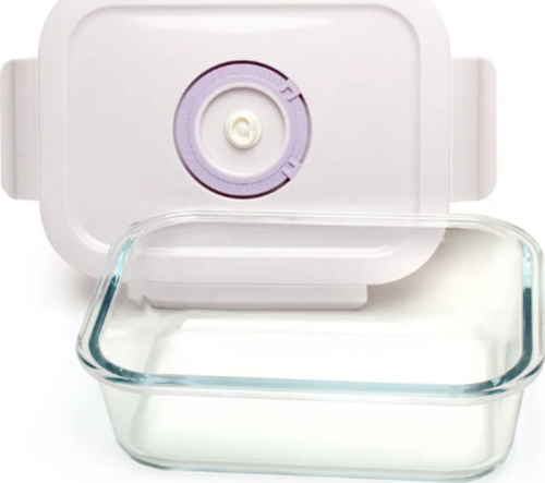 Lila 630 ml Vakumlu Saklama Kabı